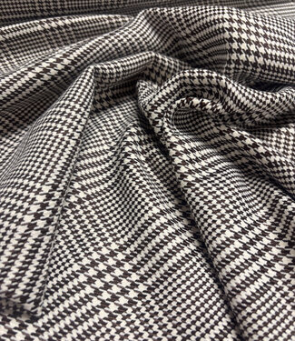 dark brown houndstooth - beautiful woven trouser fabric