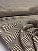 dark brown houndstooth - beautiful woven trouser fabric