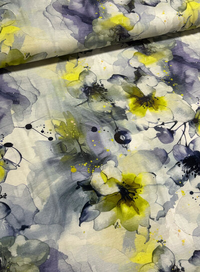 organic watercolor mauve - viscose jersey