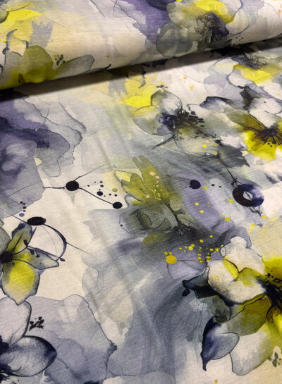 organic watercolor mauve - viscose jersey