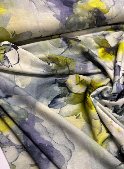 organic watercolor mauve - viscose jersey