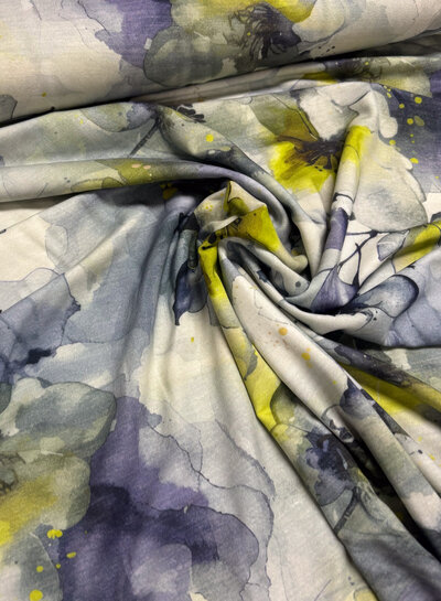 organic watercolor mauve - viscose jersey