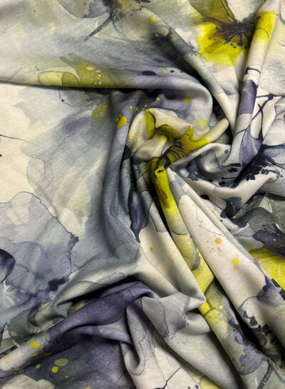 organic watercolor mauve - viscose jersey