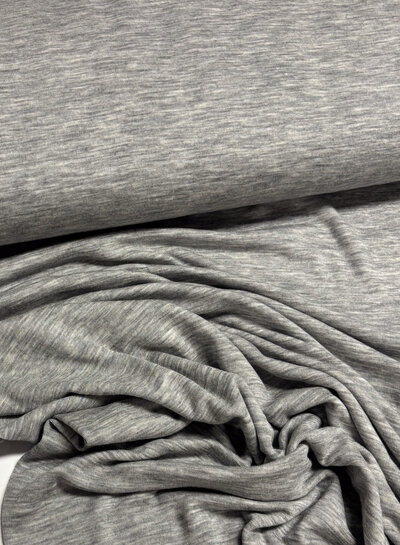 merino 100% lichtgrijs gemeleerd - prachtig gebreid