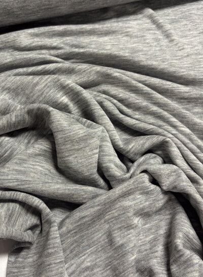 merino 100% light gray melange - beautifully knitted