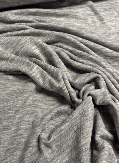 merino 100% light gray melange - beautifully knitted