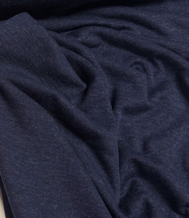 merino 100% marineblauw - prachtig gebreid