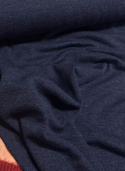 merino 100% marineblauw - prachtig gebreid