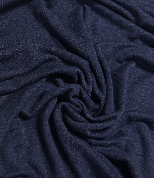 merino 100% marineblauw - prachtig gebreid