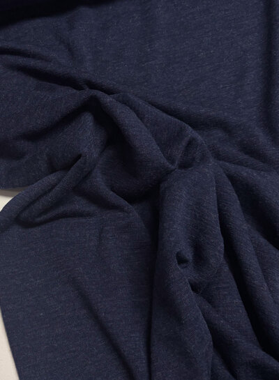 merino 100% marineblauw - prachtig gebreid