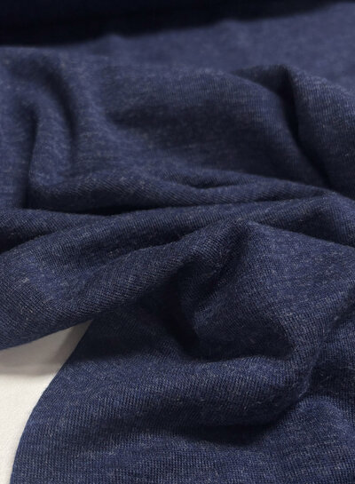 merino 100% marineblauw - prachtig gebreid