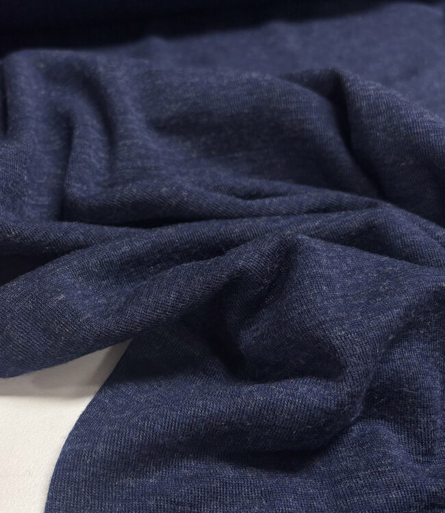 merino 100% marineblauw - prachtig gebreid