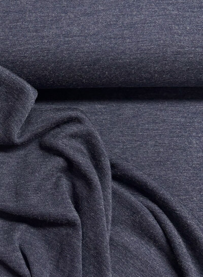 merino 100% muted navy blue - beautifully knitted