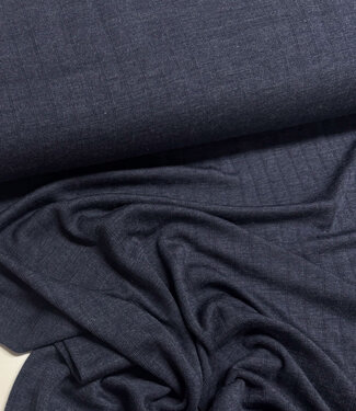 marineblauw merino en zijde - prachtig gebreid
