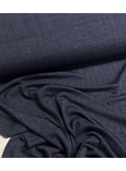 marineblauw merino en zijde - prachtig gebreid