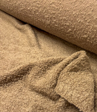 Wool Bouclé fleece - taupe beautiful wool quality