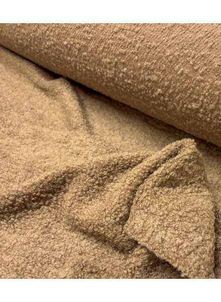 Wool Bouclé fleece - taupe beautiful wool quality