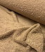 Wol Bouclé fleece - taupe prachtige wol kwaliteit