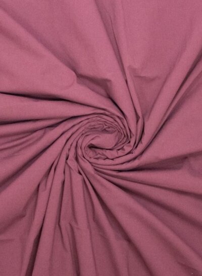Fibremood Aubergine (Mauve Wine) paper touch poplin katoen met een beetje stretch
