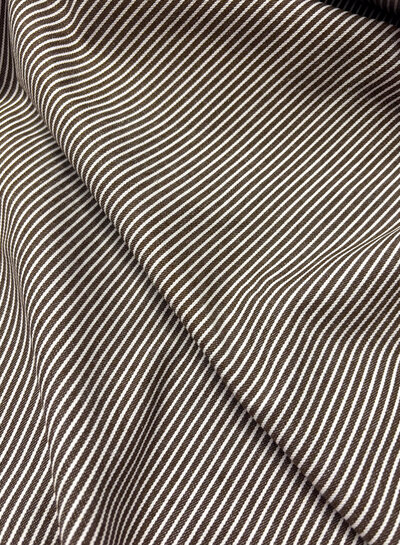 dark brown fine stripes - denim jeans