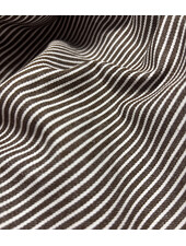 dark brown fine stripes - denim jeans 8oz