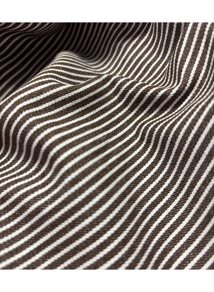 donkerbruin fijne streepjes - denim jeans