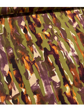 Bel'Etoile mosgroen abstract  print - viscose