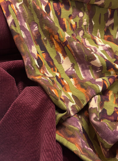 bordeaux - soft corduroy - light stretch
