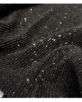 deadstock black - ribbed fabric with sequins