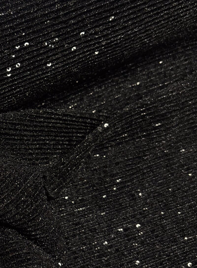 deadstock black - ribbed fabric with sequins