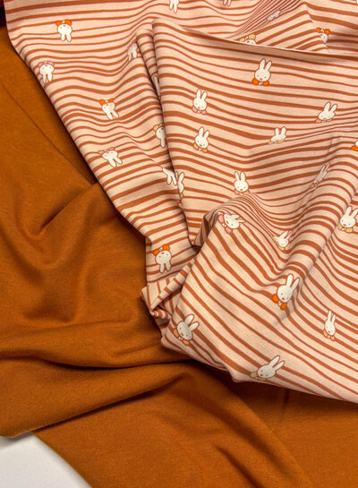 cognac - soft heavy viscose jersey - interlock knit