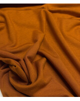 cognac- zachte zware viscose jersey - interlock gebreid
