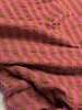 raspberry/toffee stripes - seersucker