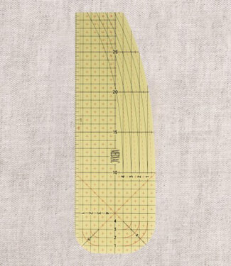 ironing ruler rounded and straight - 10 x 30 cm