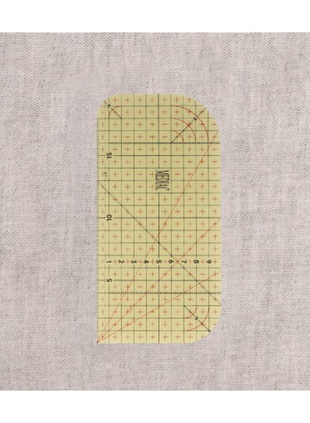 strijklineaal afgerond en recht - 10 x 20 cm