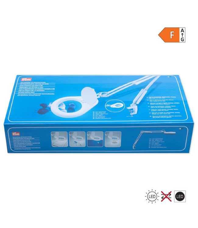 Vergrootglas met LED-lamp en klem