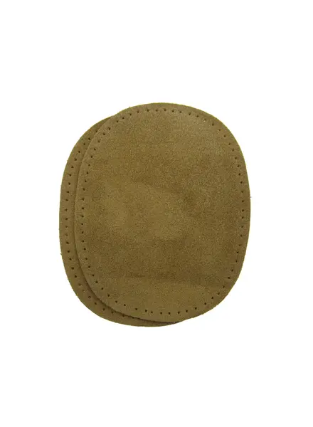 knie elleboog patch - suede camel