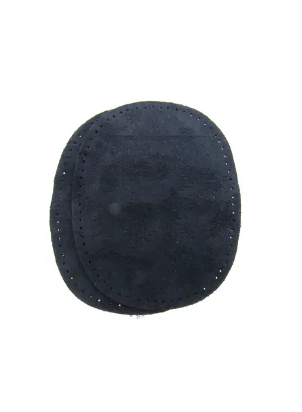 knie elleboog patch - suede marineblauw