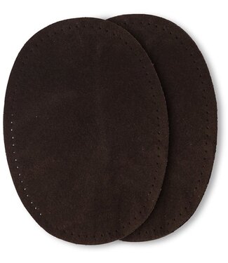 knee elbow patch - suede dark brown
