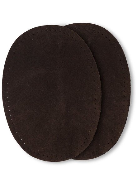 knee elbow patch - suede dark brown