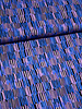 blue and lilac stripes - viscose slightly stretchy
