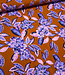 lilac peonies - roest en lila - geweven viscose