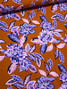 lilac peonies - roest en lila - geweven viscose