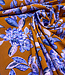 lilac peonies - roest en lila - geweven viscose