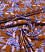 lilac peonies - roest en lila - geweven viscose