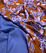 lilac peonies - roest en lila - geweven viscose