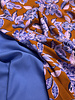 lilac peonies - roest en lila - geweven viscose