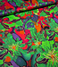 Marylene Madou colorfull green - viscose satijn - (bruidsatijn kwaliteit)