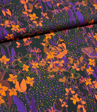 Marylene Madou enchanted forest - beautiful viscose crepe
