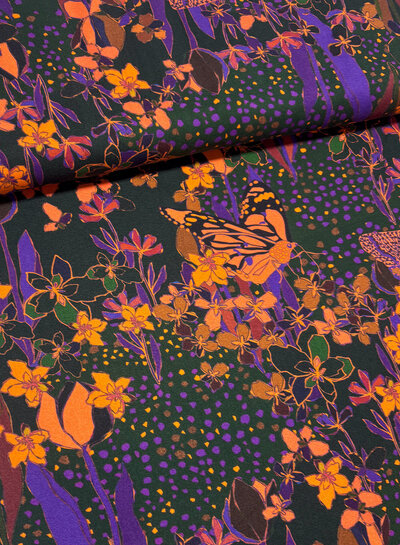 Marylene Madou enchanted forest - prachtige viscose crepe